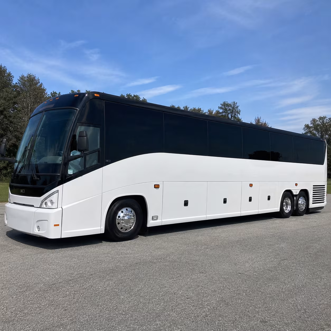rochester charter bus rental exterior